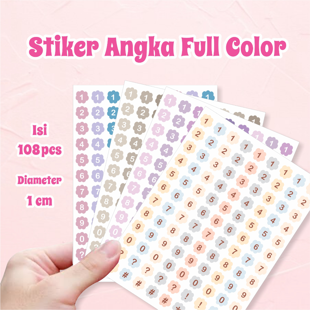 

Stiker Huruf Sticker Angka Diary Sticker Dekorasi Jurnal Scrapbook