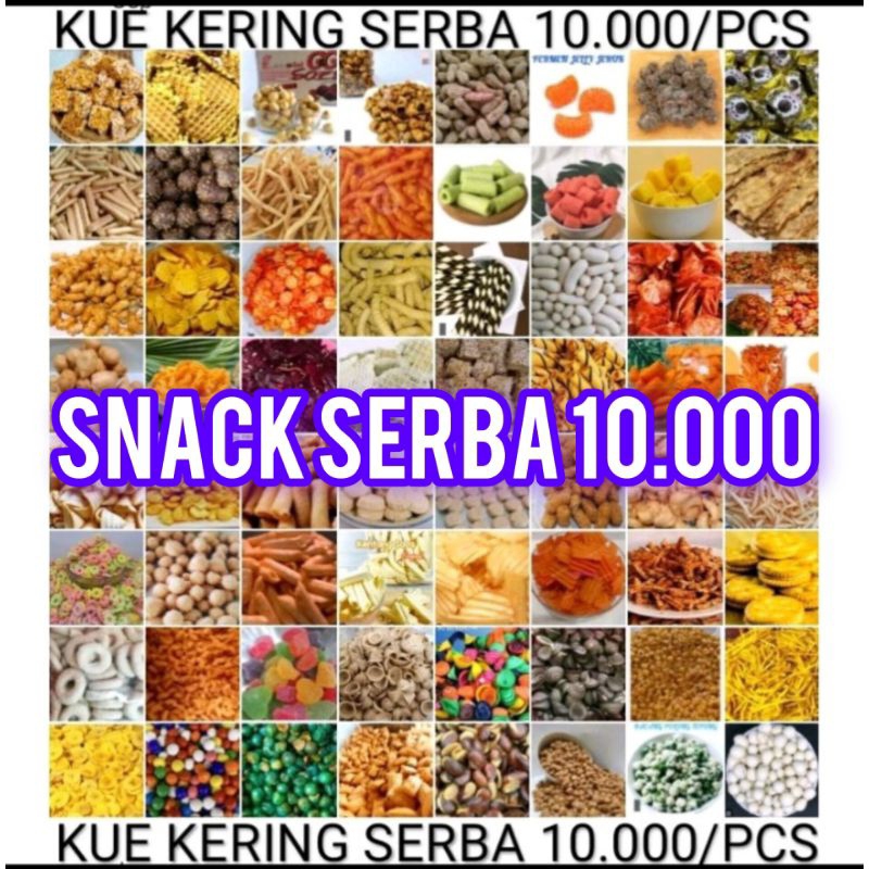 

cemilan/aneka snack kue kering serba 10.000an saja