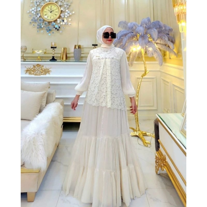BINIQU FASHION/GAMIS TERBARU BUAT LEBARAN /GAMIS MUSLIM WANITA /GAMIS TERLARIS COCOK BUAT KONDANGAN/