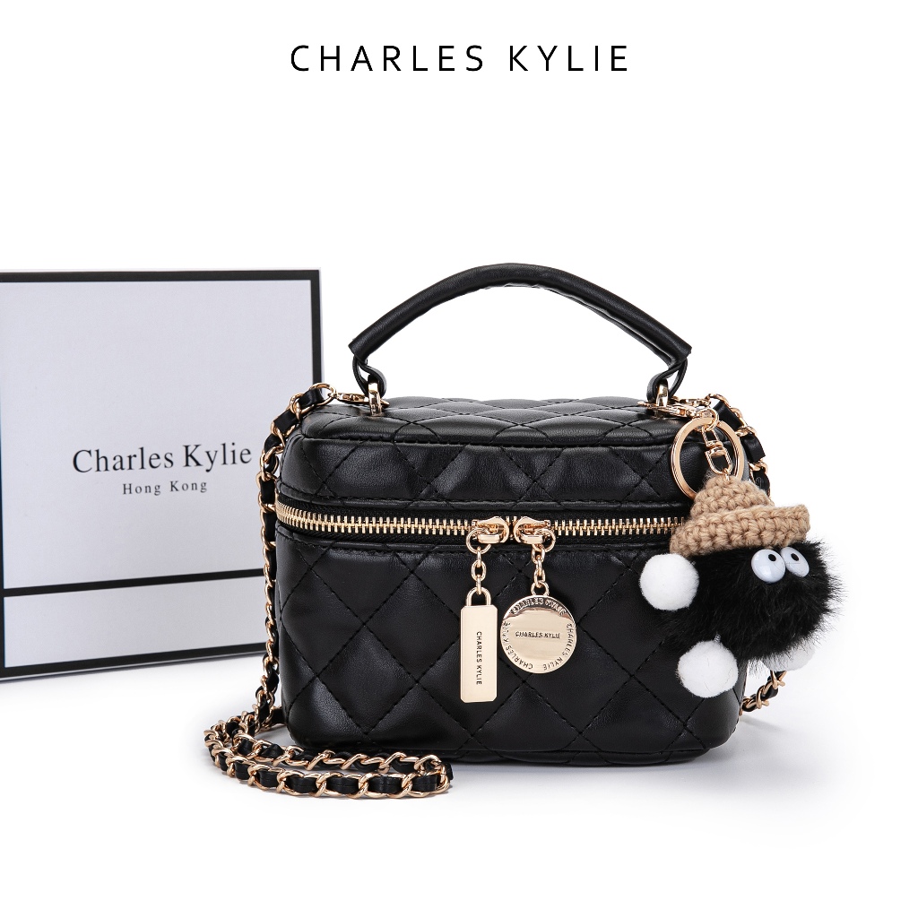 DISKON CHARLES KYLIE - TAS HAND BAG / TAS MINI BAG / TAS HANDLE BAG / TAS WANITA RAJUTAN / TAS