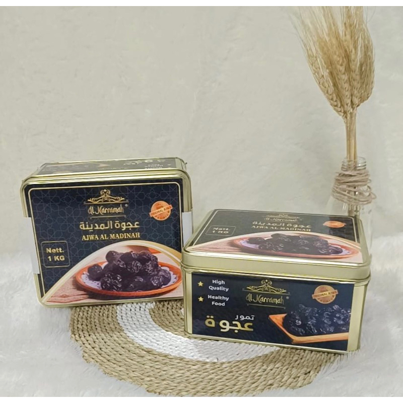 

Kurma Ajwa Kaleng 1 Kg Original AlKarramah √ Kurma ajwa √ Kurma Nabi √ Kurma Madinah