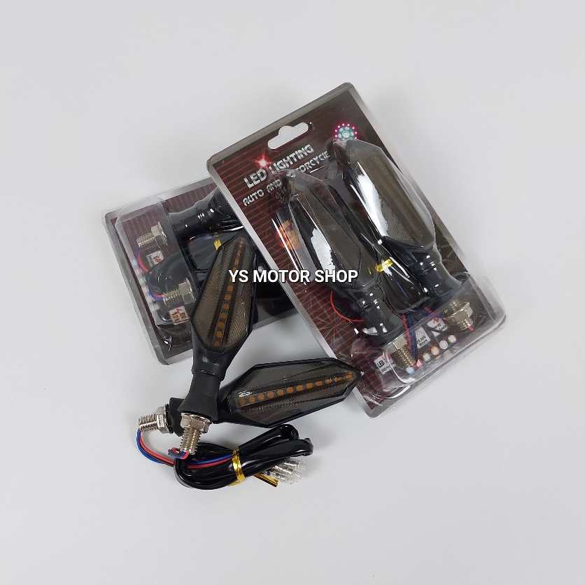 Lampu Sein Motor DRL Flowing Running Led