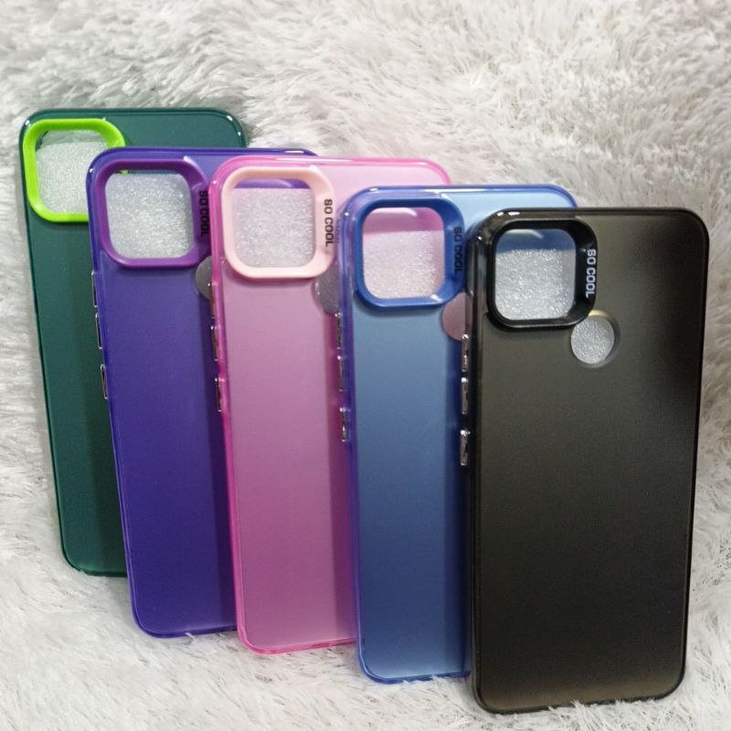 SoftCase Casing Oppo A15/A15S Silikon HYBRID HOLOGRAM TERBARU Pelindung Belakang HP Camera