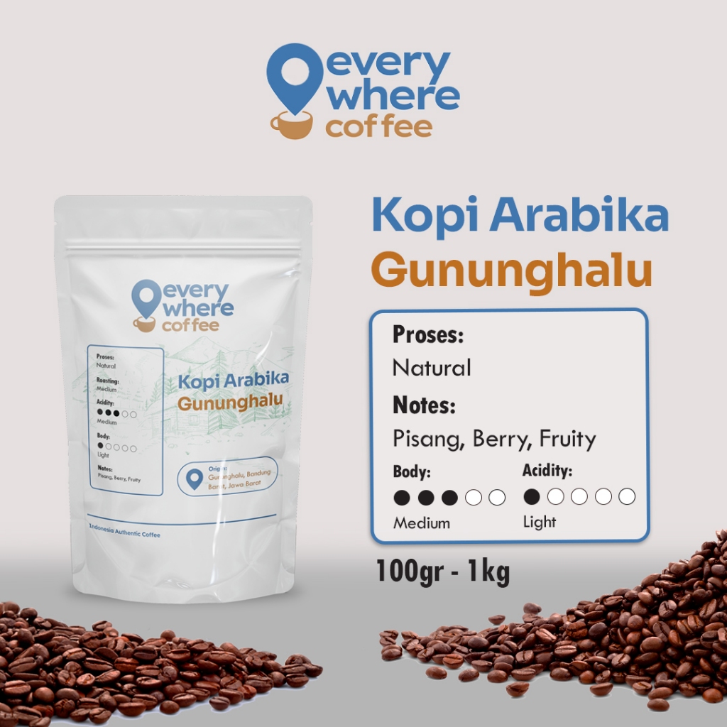 

Biji Kopi Arabika Gununghalu Natural