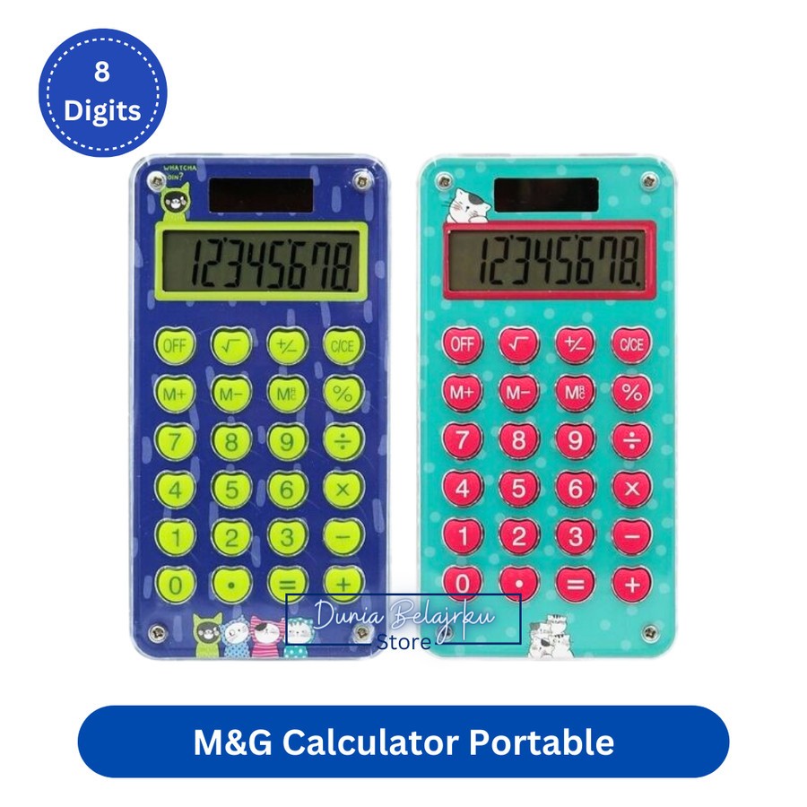 

Kalkulator Mini M&G Portable 8 Digit ADG981B9 Calculator Pocket