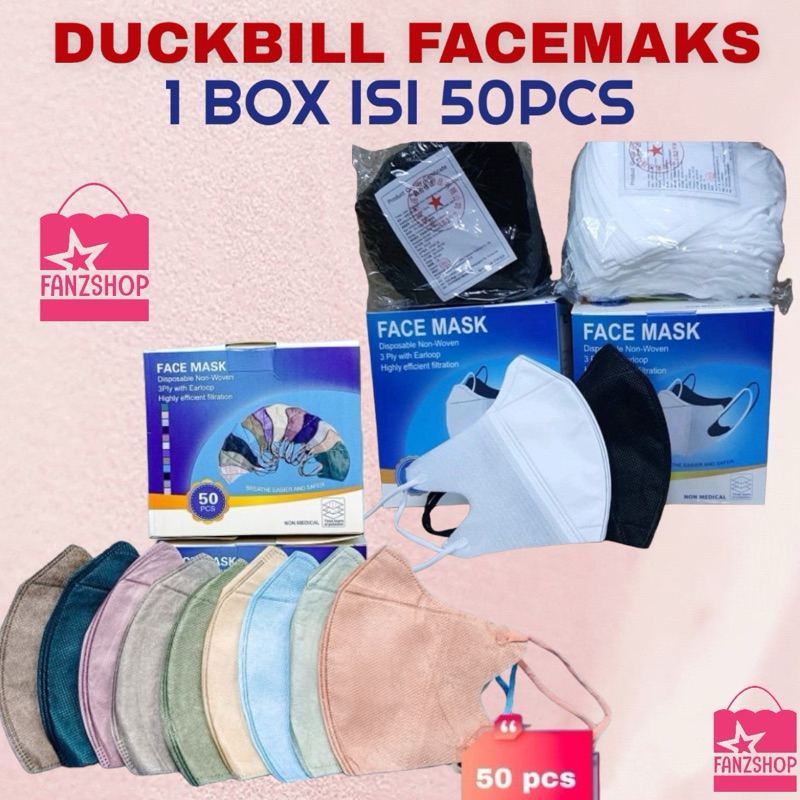 MASKER DUCKBILL DEWASA FACE MASK MASKER DUCKBILL MOUSON