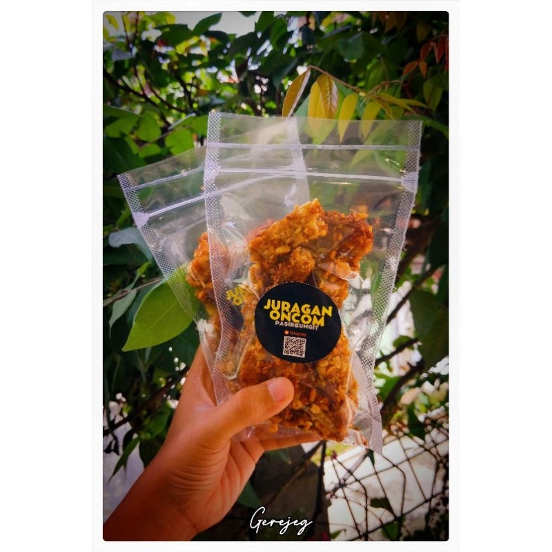 Oncom Instan Siap Makan digoreng dengan Minyak Kacang Tanah