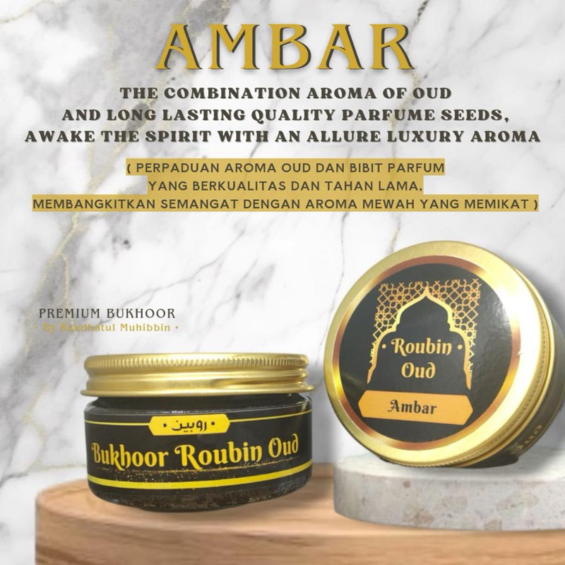 BUKHUR ROUBIN OUD (AMBAR)   -50 gram-