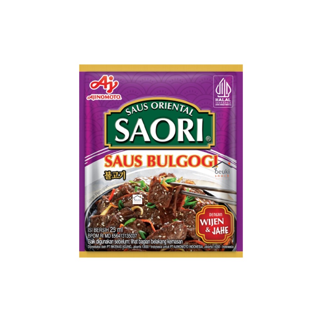 

Saori Saus Bulgogi dengan Wijen dan Jahe Bumbu Penyedap Rasa