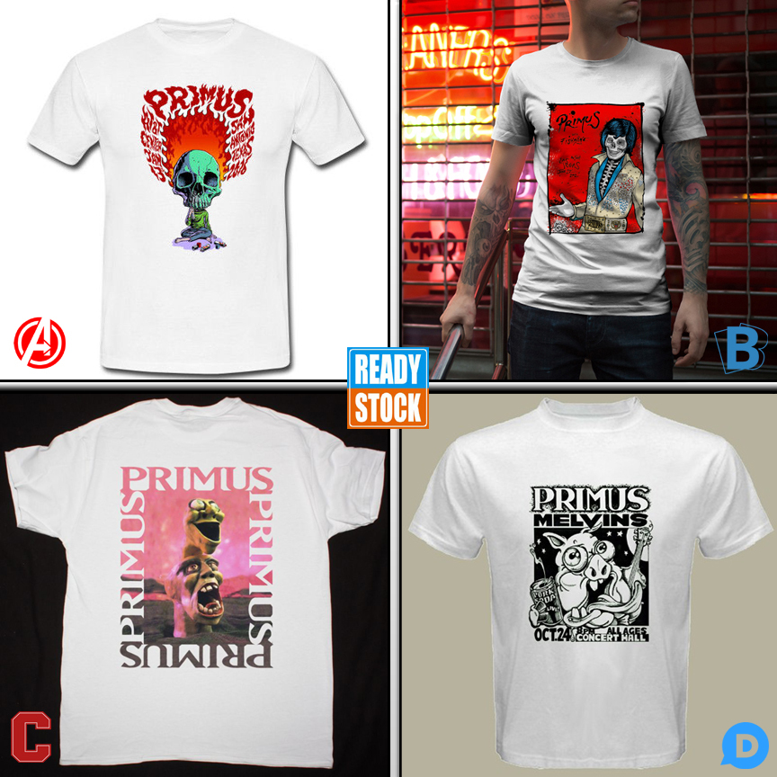 Kaos Primus Band Tshirt Bahan 100% Cotton Casual T-SHIRT
