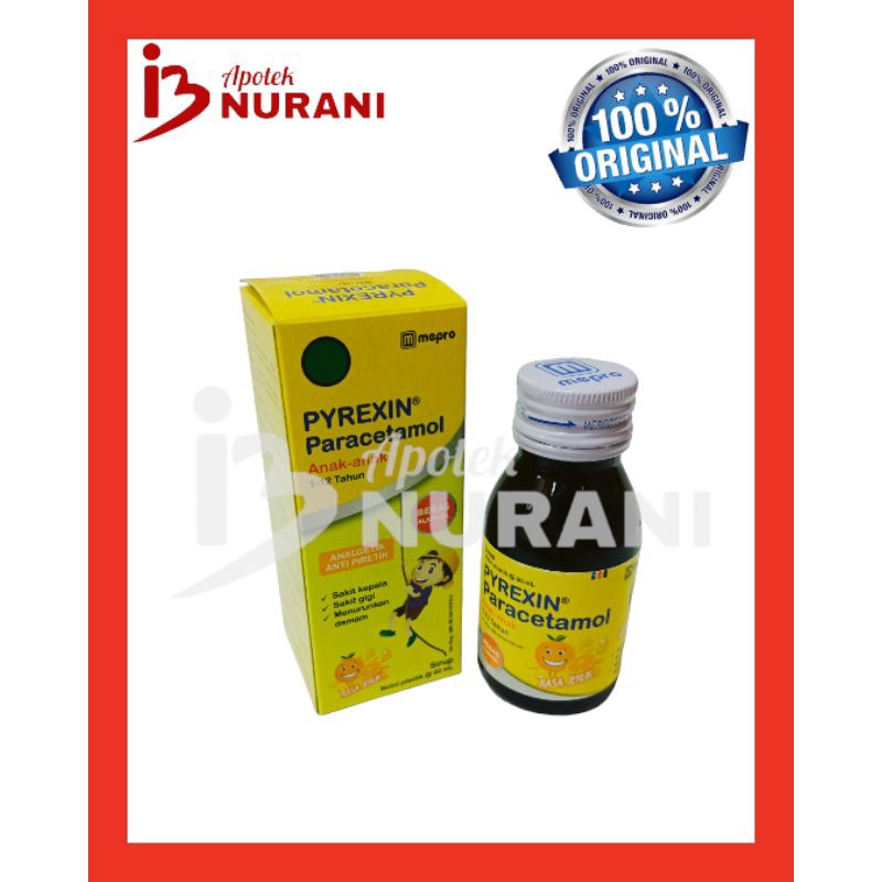 PYREXIN SIRUP OBAT DEMAM, PUSING DAN NYERI BUAT ANAK