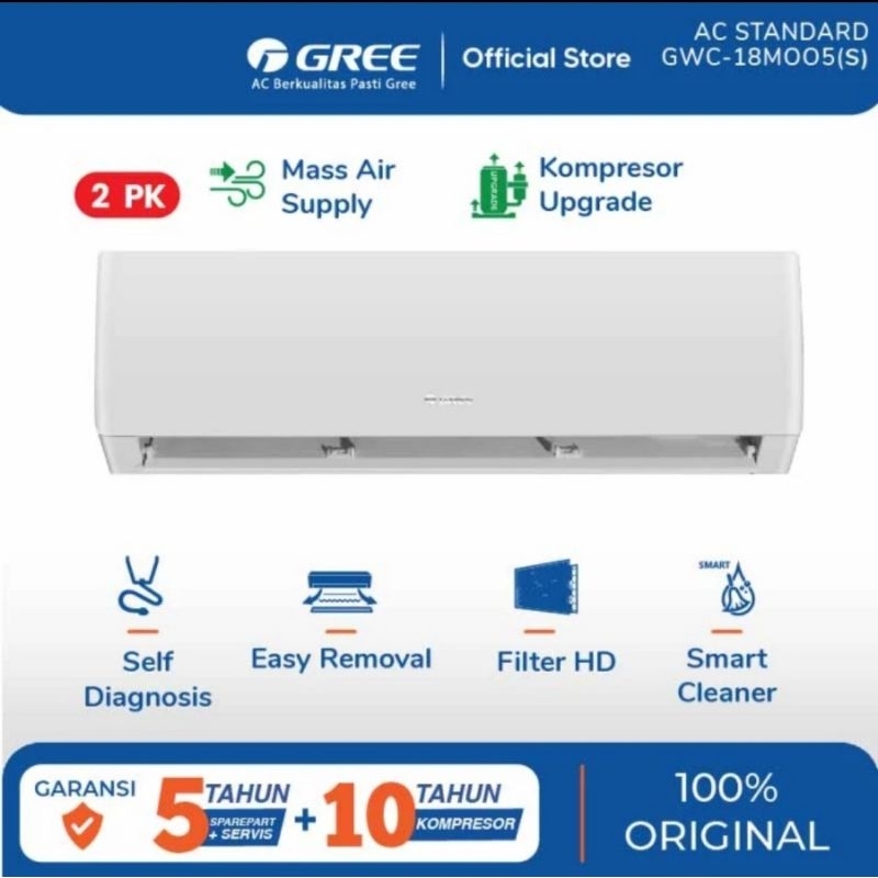 AC GREE 2PK STANDART SERIES GWC-18MOO5A 2PK