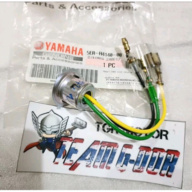 socket cord soket dudukan kabel bohlam lampu depan headlight original ori yamaha 5er mio spory garni