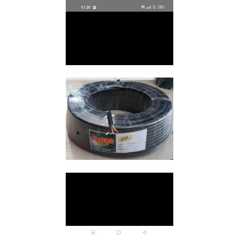 kabel serabut 3x1,5 isi 3 Pajero 50 meter/Pajero kabel serabut isi 3