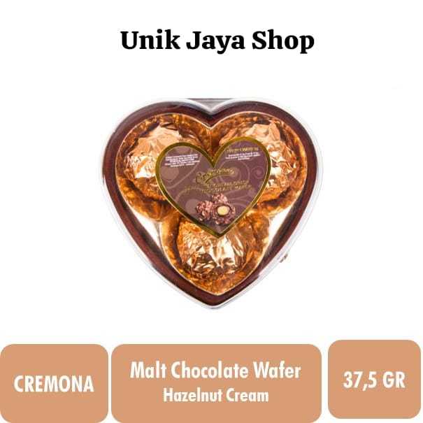 

Cremona Hazelnut Cream Crisp Malt Chocolate Wafer Ball Heart