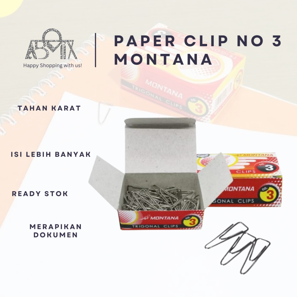

Paper Clip / Klip No 3 Trigonal Klip Montana Papperclip