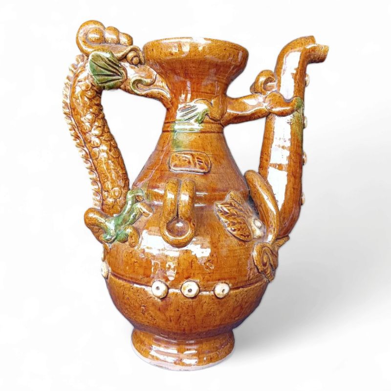 Teko Keramik Motif Naga