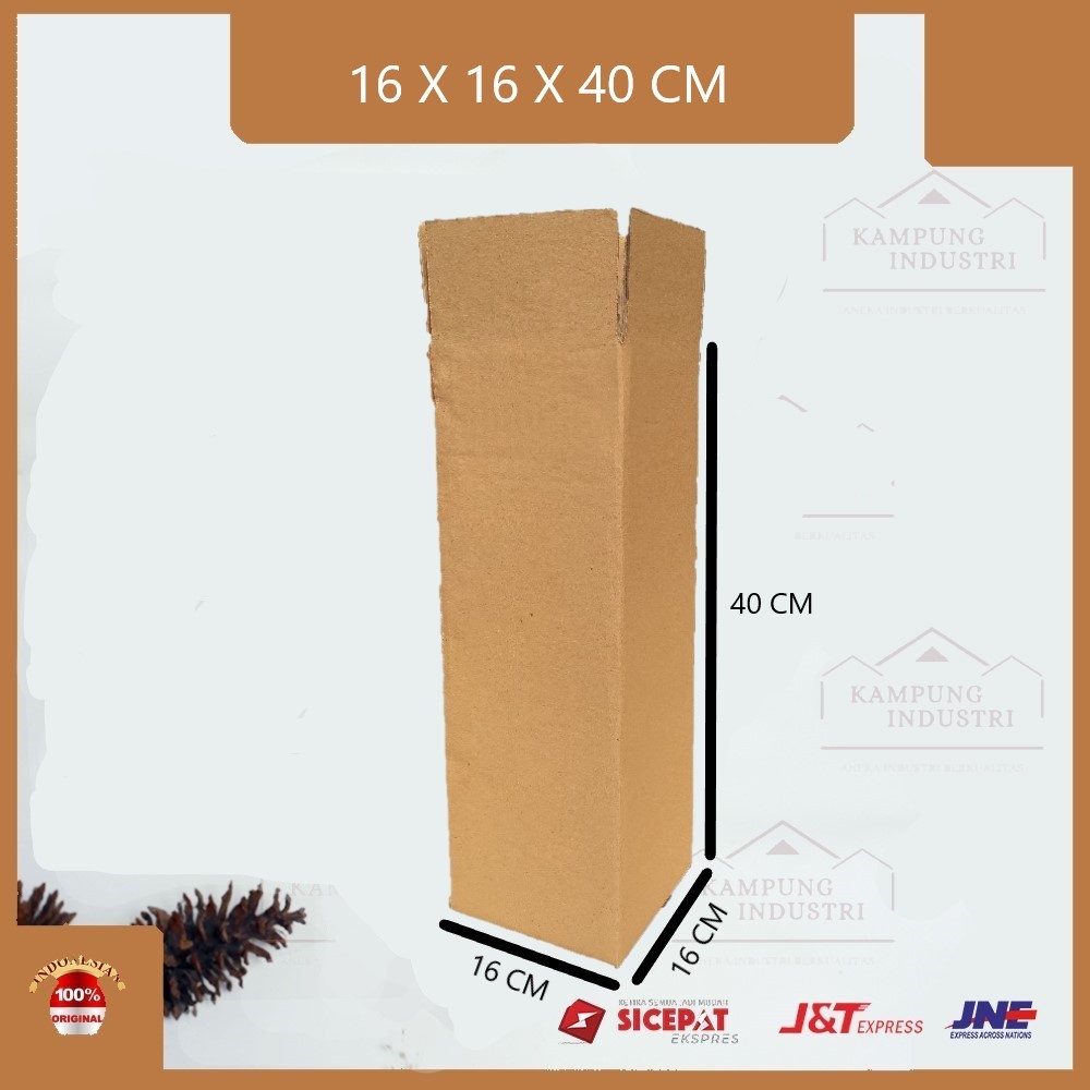 

KARDUS PACKING SINGGLE WALL UKURAN P16xL16xT40