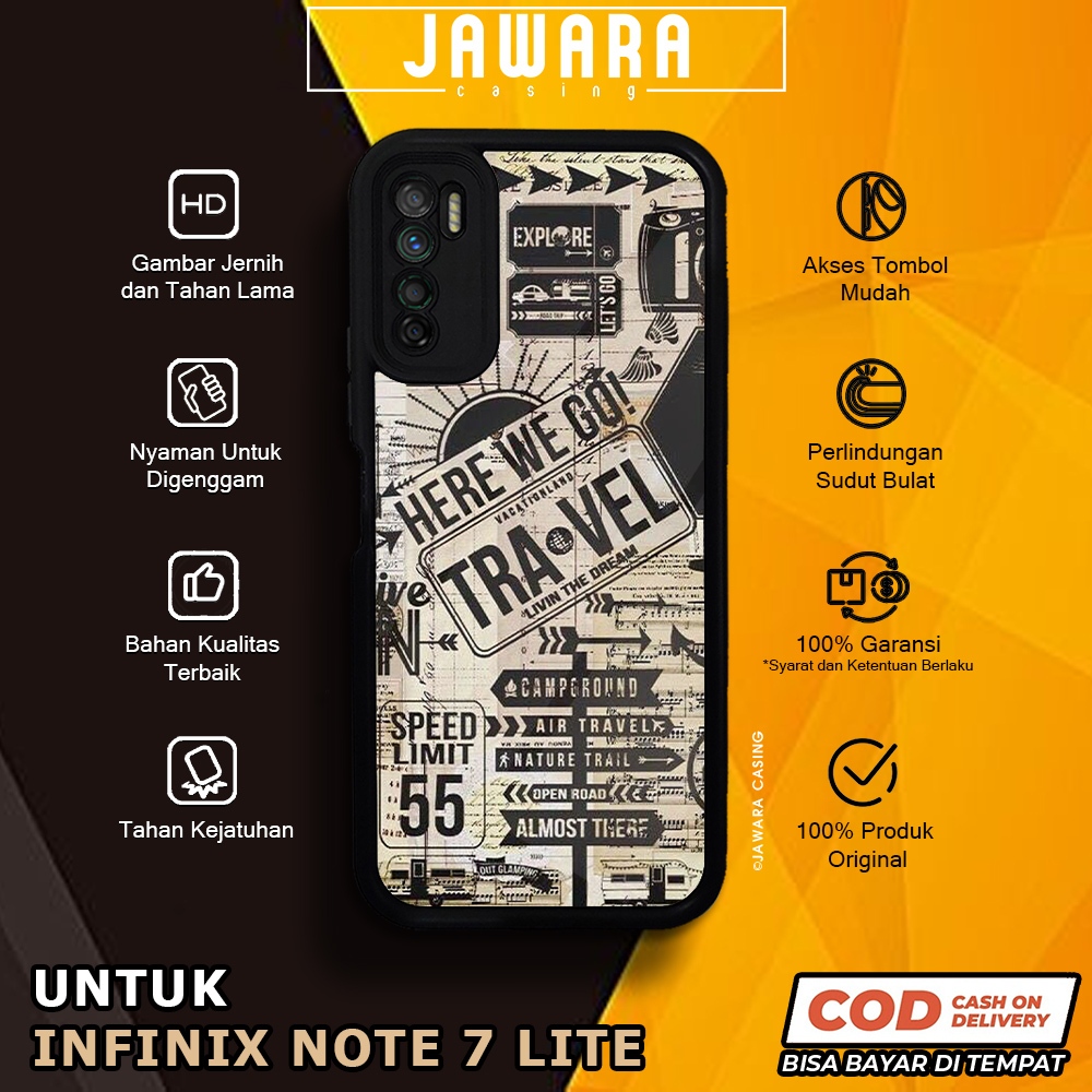 Case Infinix Note 7 Lite Casing Infinix Note 7 Lite [TRVL] Premium Glossy Case Hp Infinix Jawara Cas