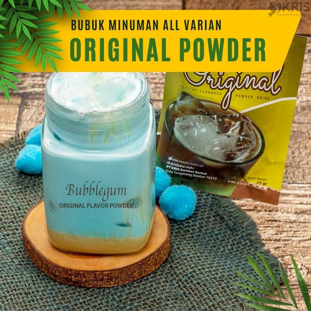 

Bubuk Minuman Bubblegum, Cappuccino, Mochaccino 25gr - Original Powder