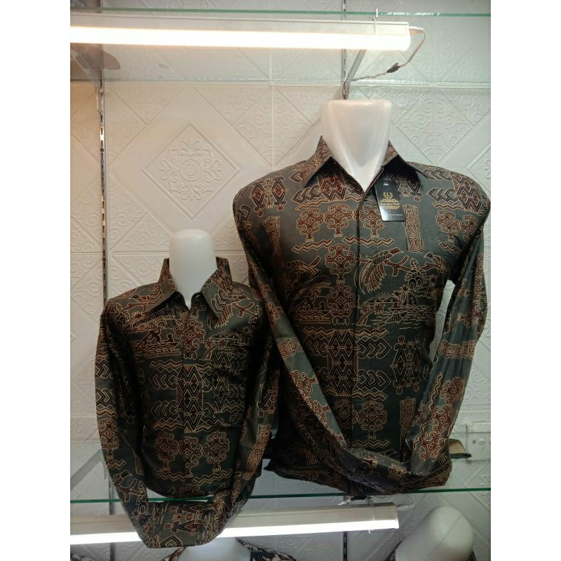 COUPLE BATIK AYAH & ANAK KATOON LENGAN PANJANG TERBARU (PAPUA RAJA AMPAT)