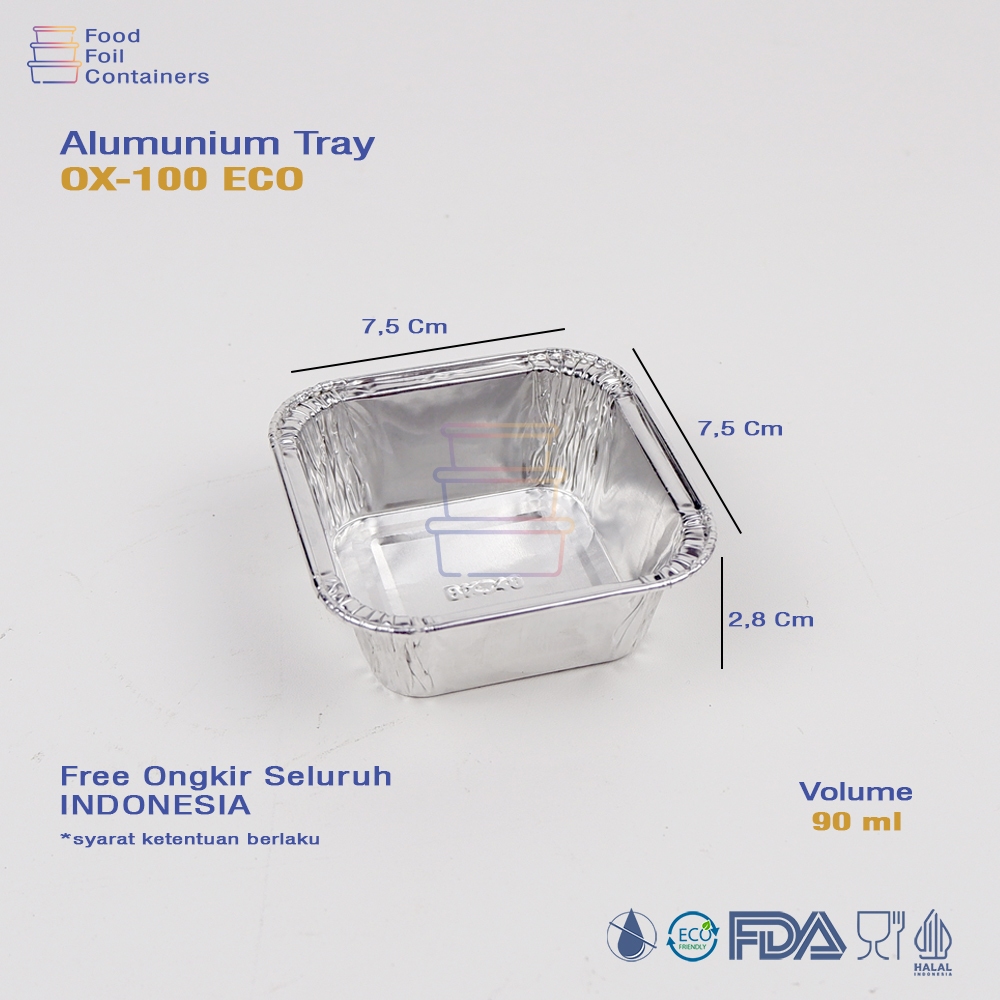 ALUMUNIUM FOIL CUP OX 100 EKONOMIS