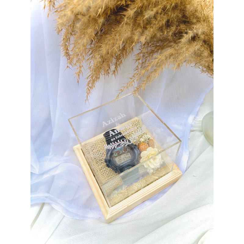 Kotak jam tangan akrilik /box jam tangan /box akrilik rustic