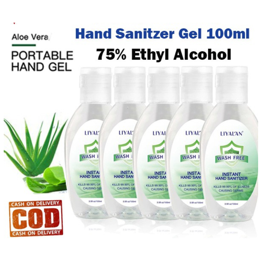 GROSIR Hand Sanitizer Gel 100ml Alcohol Paket Bundle 5 Pcs