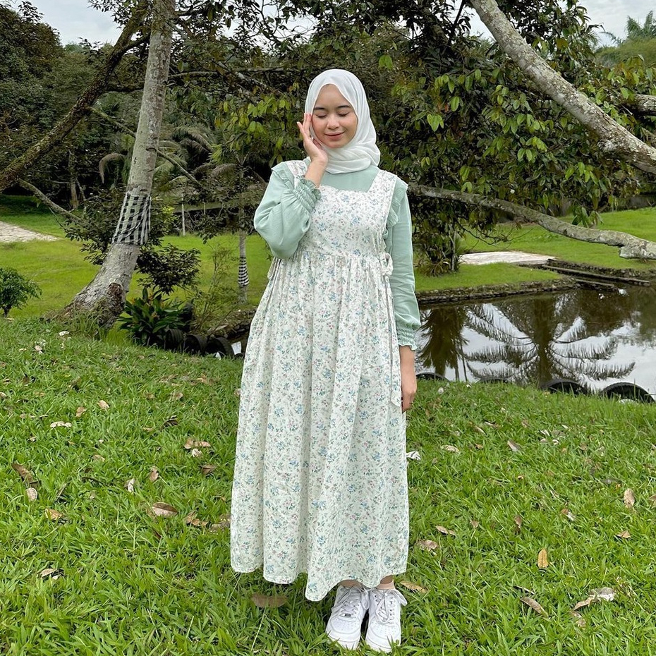 OVERALL MOTIF BUNGA / OVERALL HIMARI DRESS / CAMELIA MIDI DRESS / OVERAL JUMBO