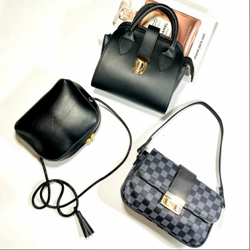 Paket 100k dapat 3 Tas wanita - Tas selempang (Nataya, Pamela, Victor)