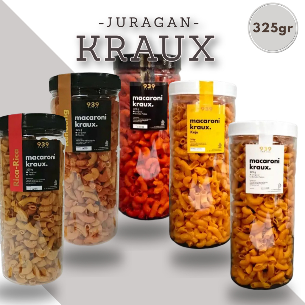 

Makaroni 325 gram Makroni Macaroni Bantet Pedas Renyah Kriuk Kraux Toples