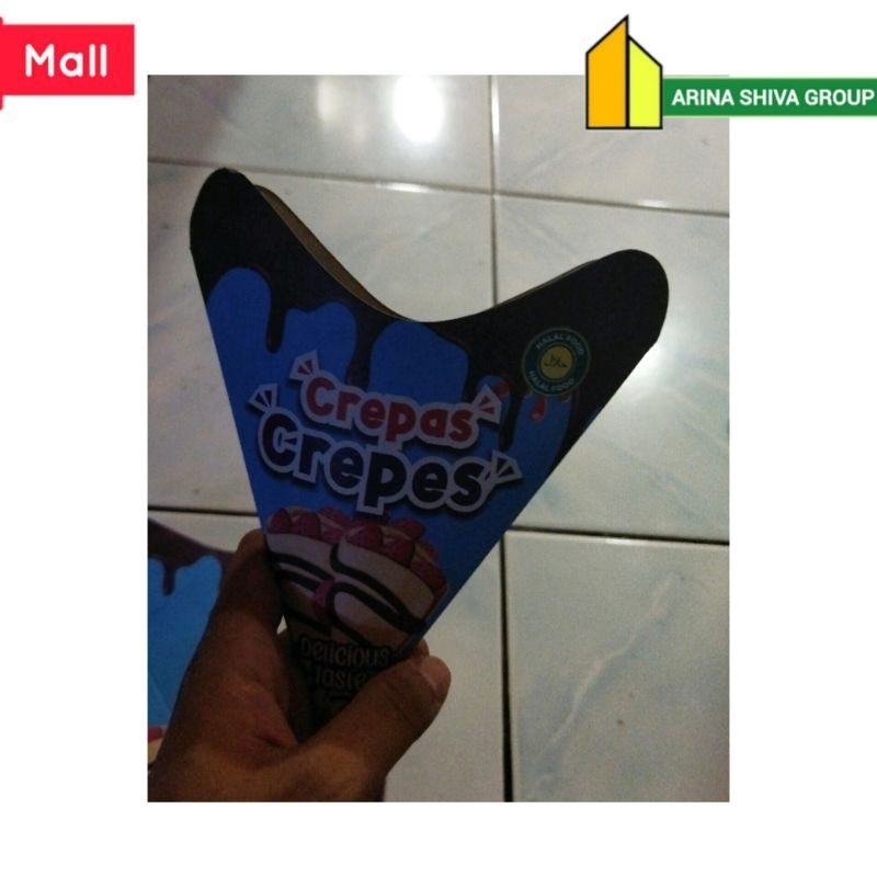 

[PAKET USAHA] 400 LEMBAR KEMASAN CREPES LIPAT JUMBO BAHAN DUPLEK PUTIH SUPER QUALITY | KERTAS LEKER KREPES CRISPY HIGH QUALITY | BOX LEKKER WAFFLE CROFFLE MURAH PRODUK TERBARU | TOKO KEMASAN ONLINE | TOKO ANEKA KEMASAN OFFICIAL | SHIVACORP 2026