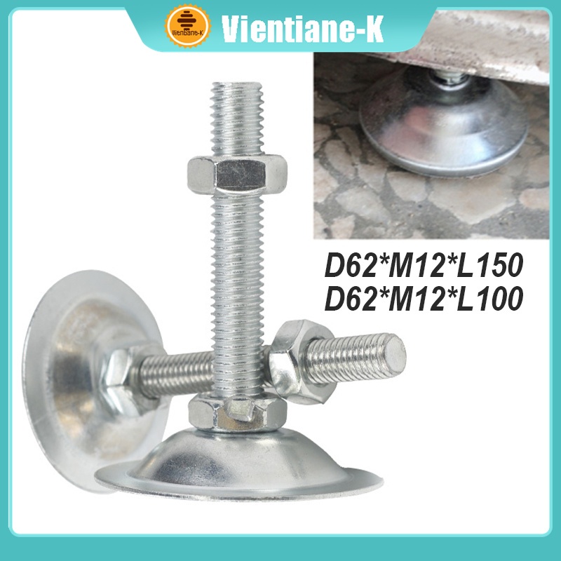 Kaki Meja Adjuster Foot  M12  X 150 Adjuster Table Kaki Adjuster Galvanis