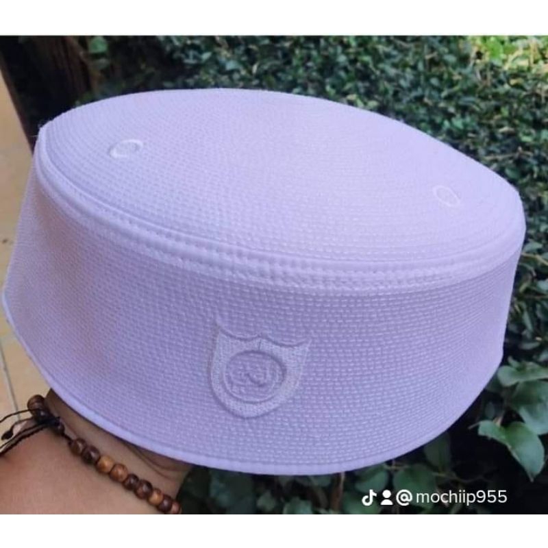 peci malaysia spon KW/peci haji spon ( kodian ) hitam dan putih