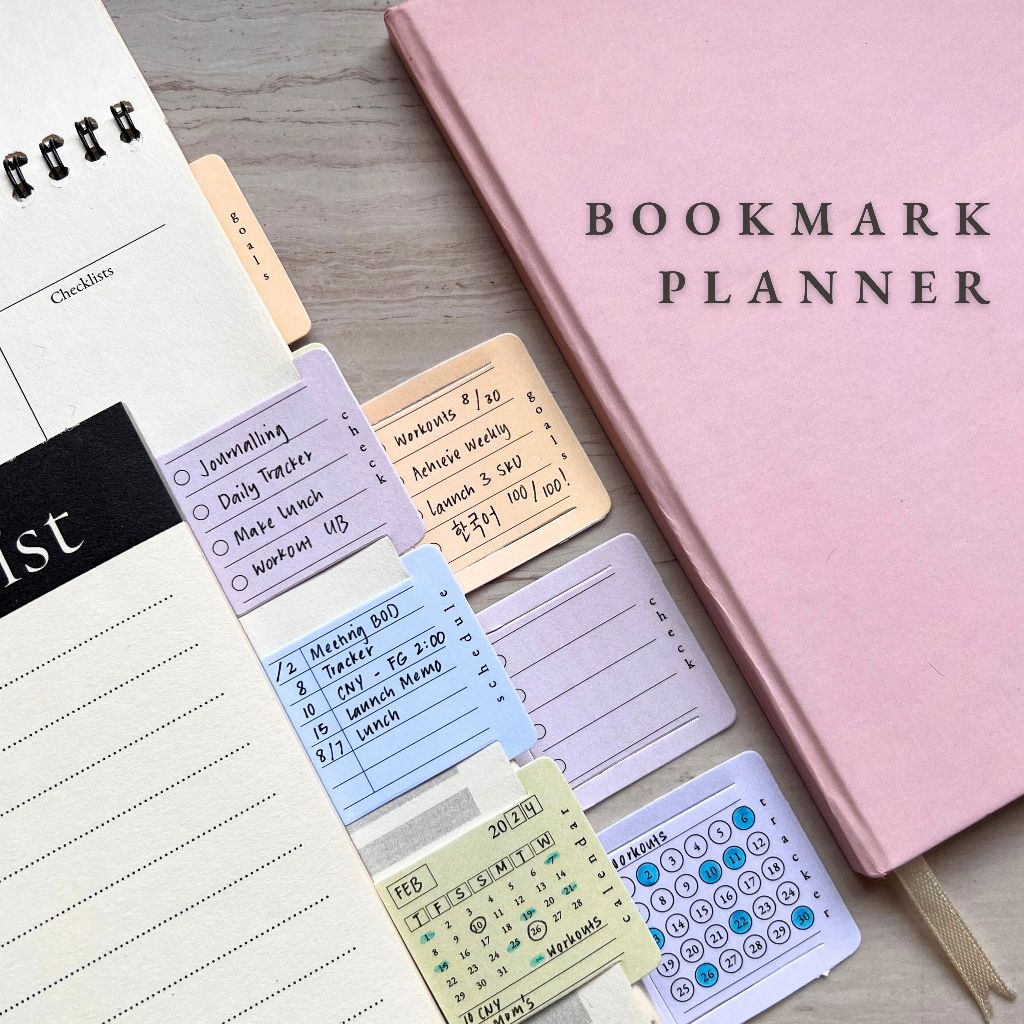 

BOOKMARK PLANNER Pembatas Buku Multifungsi dengan Memo Isi 10 Lembar/ Pack by peulanopapers