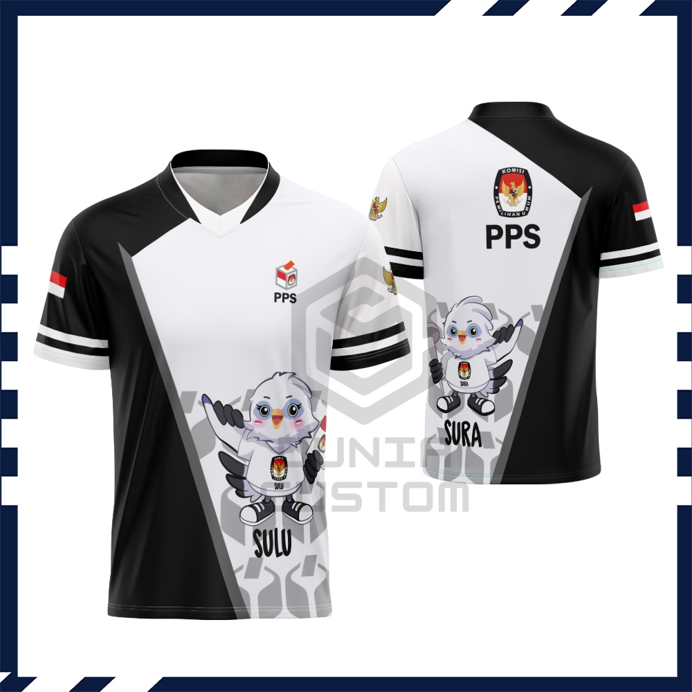 Kaos Baju Jersey Pria PPS Pemilu 2024 Fullprint