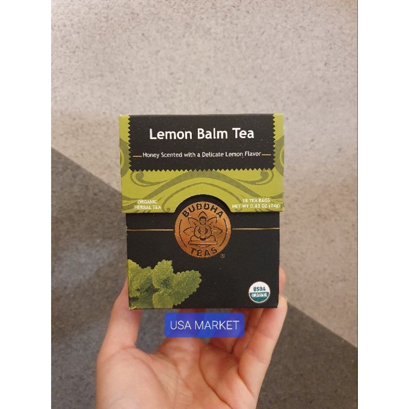 

Buddha Teas Lemon Balm Tea organic herbal tea 18 tea bags
