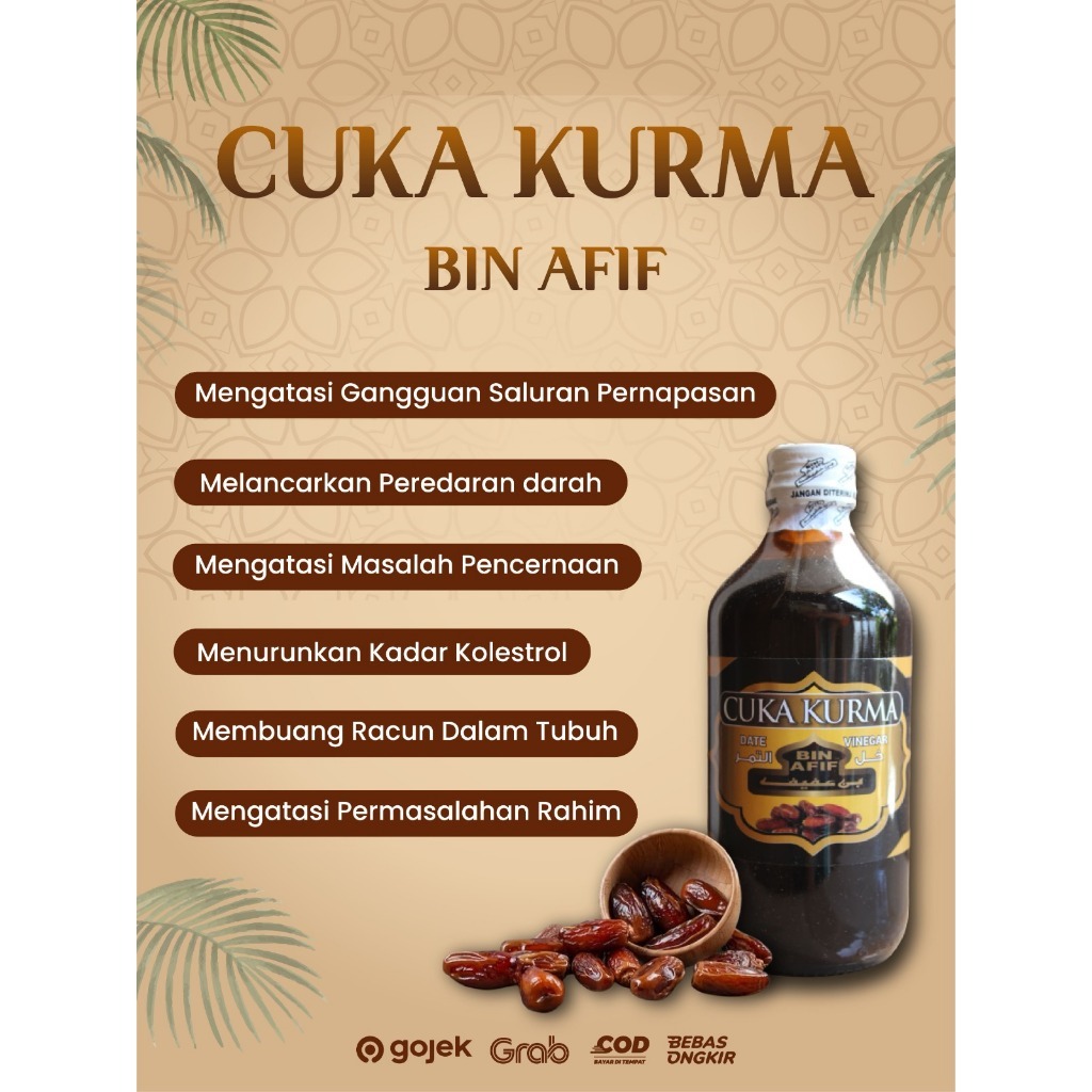 

Cuka Kurma Bin Afif (310 ML)