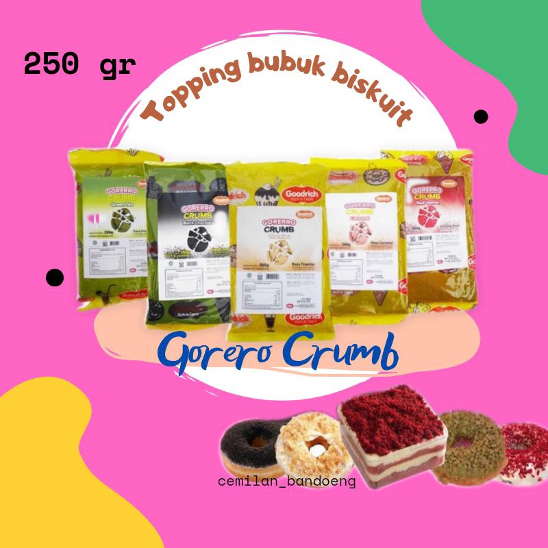 

TOPPING BUBUK BISKUIT GORERO CRUMB 250GR