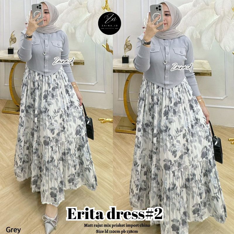 Zara woman Erita Dress#2 by Zaina, Matt rajut mix prisket import