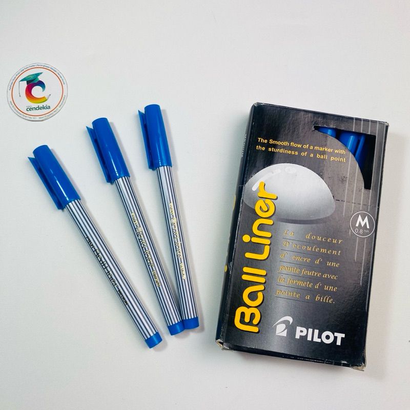

Pulpen PILOT Ball Liner Biru Medium 0.8mm - 1 pcs