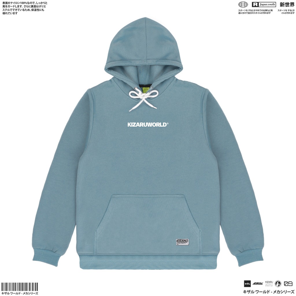 KIZARU Hoodie Sweater Little Logo BABY BLUE