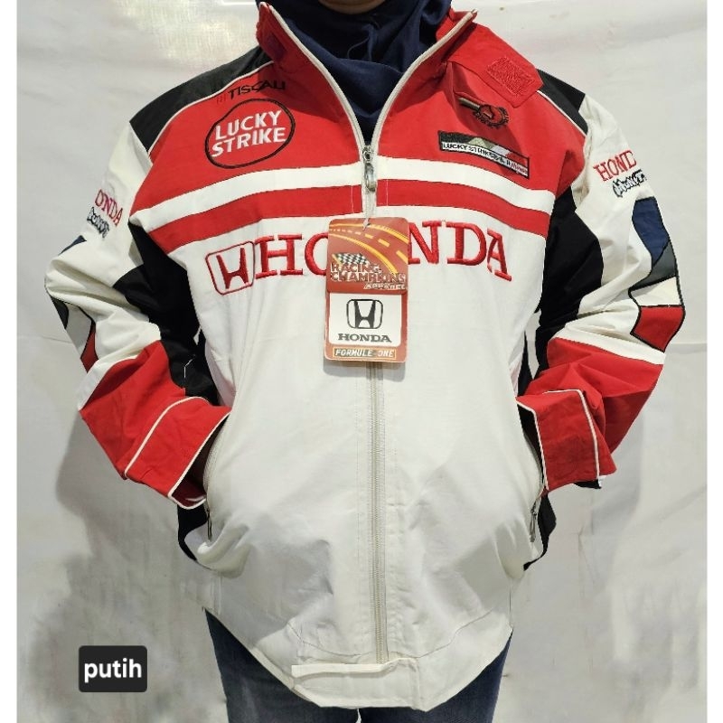 jaket pria motor honda racer racing touring outdoor keren