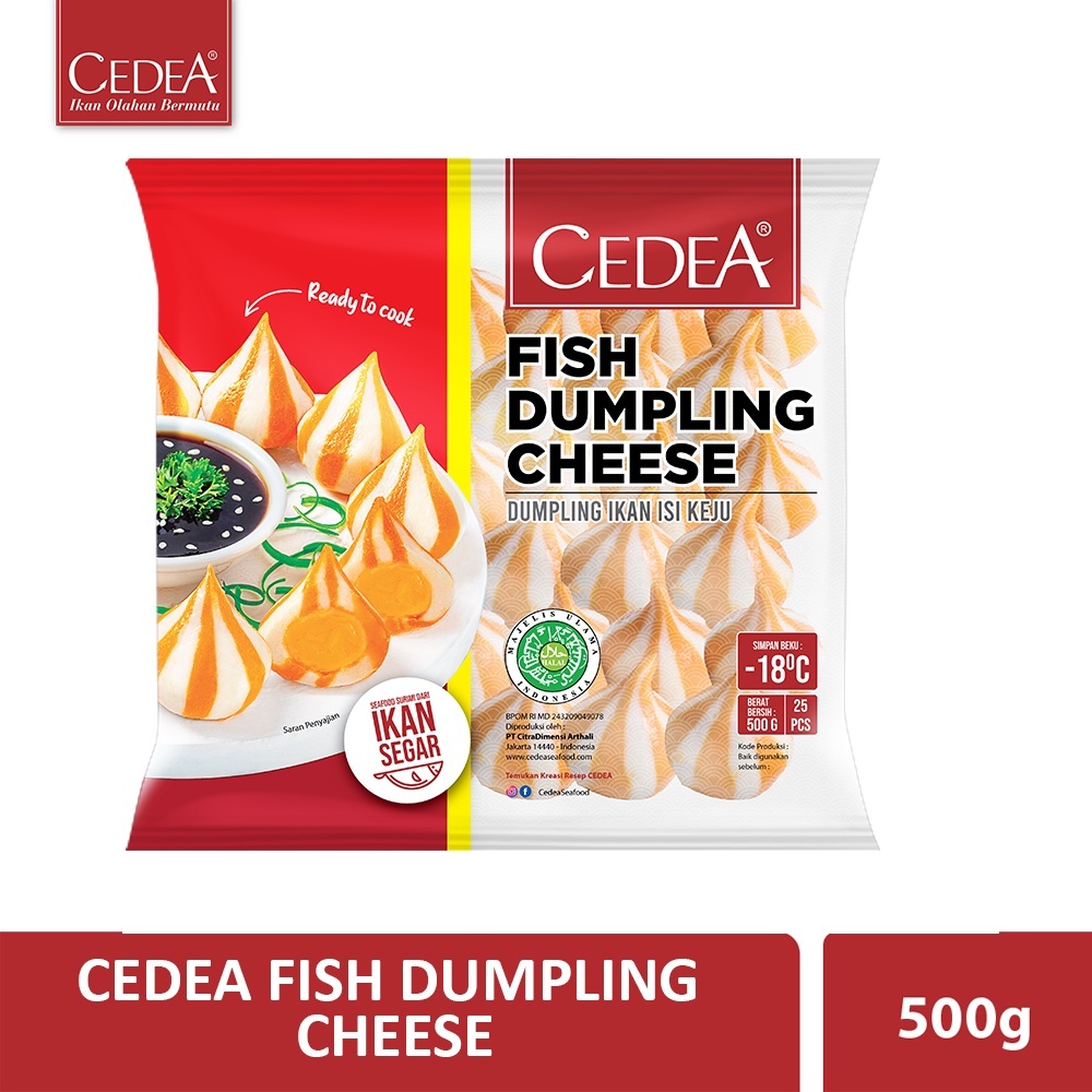 

Cedea fish dumpling cheese 500 gram / dumpling keju cedea original