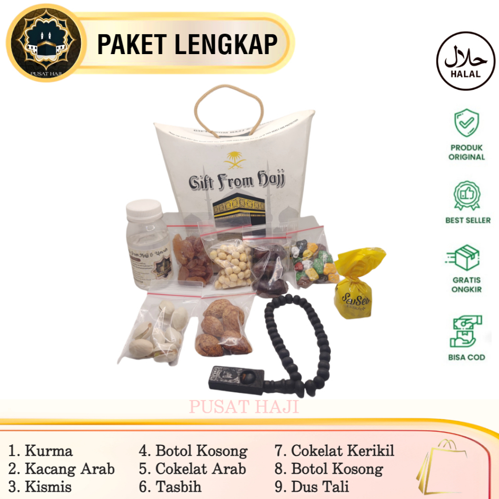 

Paket oleh-oleh haji dan umroh TANPA AIR ZAM-ZAM