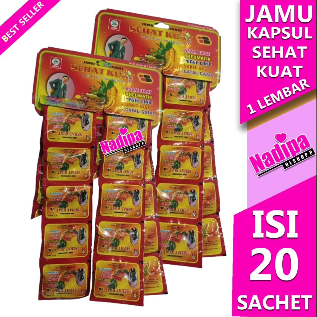 

JAMU TRADISIONAL SEHAT KUAT 1 PAK ISI 20 SACHET nadipa olshopp