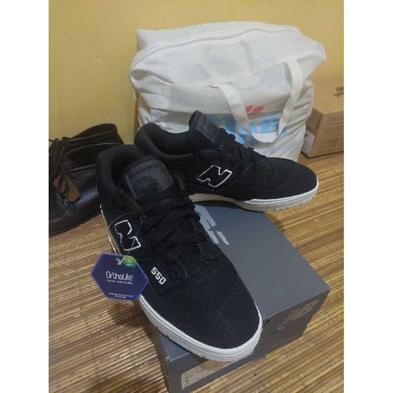 NEW BALANCE NB STOCK NB 550 BLACK HEMP MATERIAL 40.5 - 46 NEW ORIGINAL