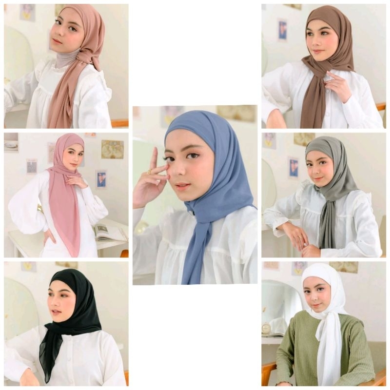 Hijab segi empat iner 2layer /Segitiga instan / hijab instan iner/hijab terbaru /hijab simple