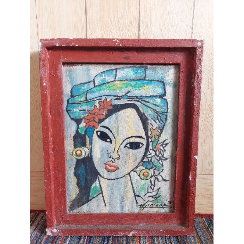 Lukisan Wanita Bali Karya A Sonnega Tahun 1958