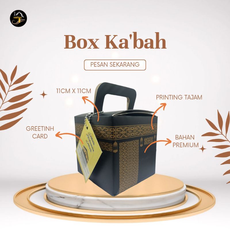 

Box Ka'bah Kardus Snack Kemasan Sovenir 11 cm X 11 cm Unik Box Premium Bisa Custom Greeting Card